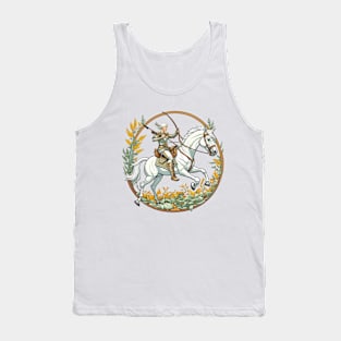 Fantasy Retro Wood Elf RPG Design Tank Top